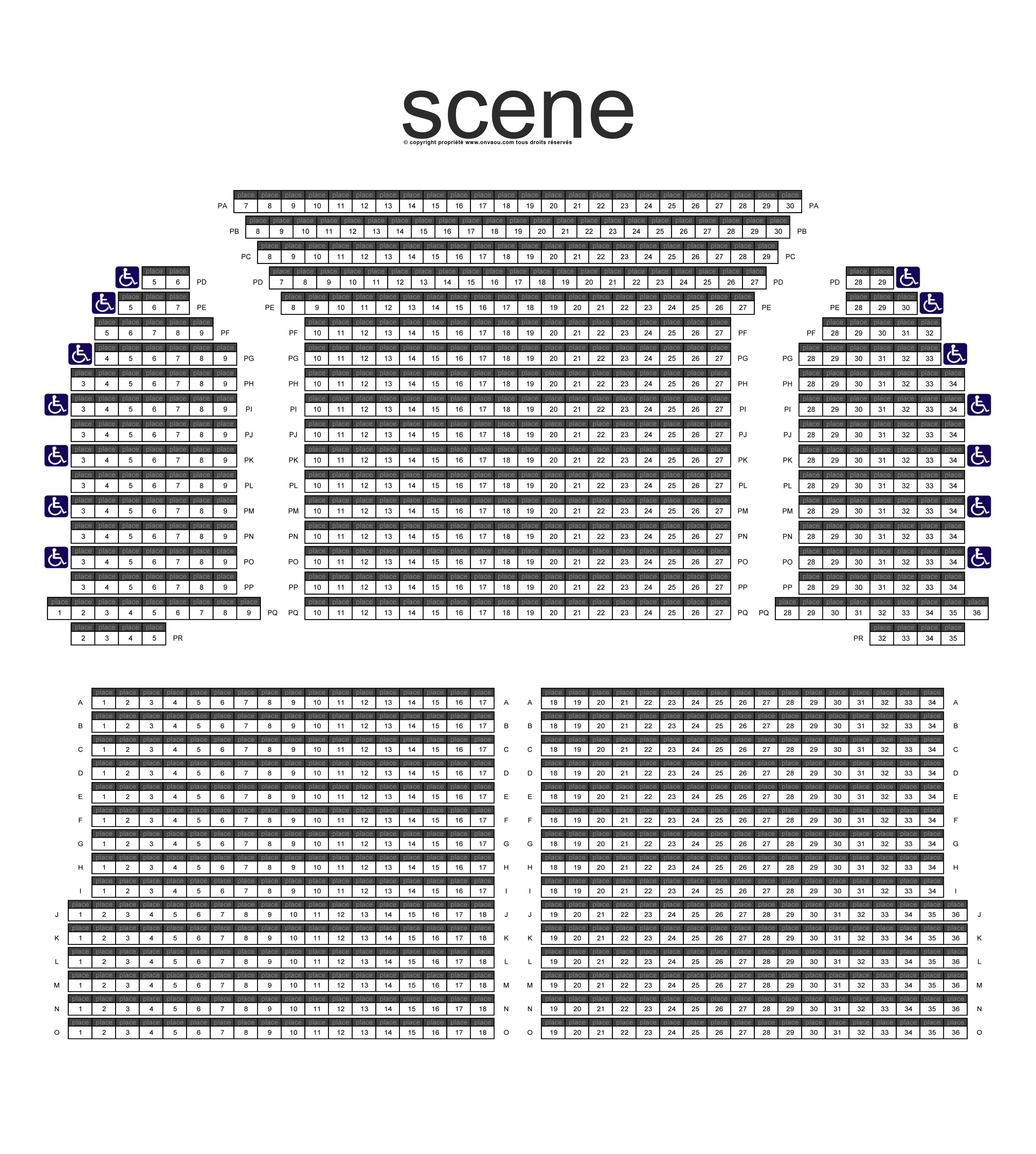 Plan de salle ANNE ROUMANOFF - VERGEZE