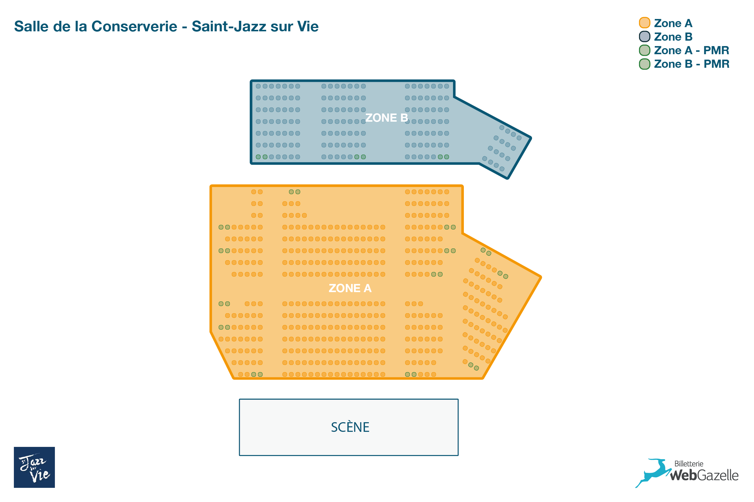 Plan de salle 41ème FESTIVAL SAINT JAZZ SUR VIE