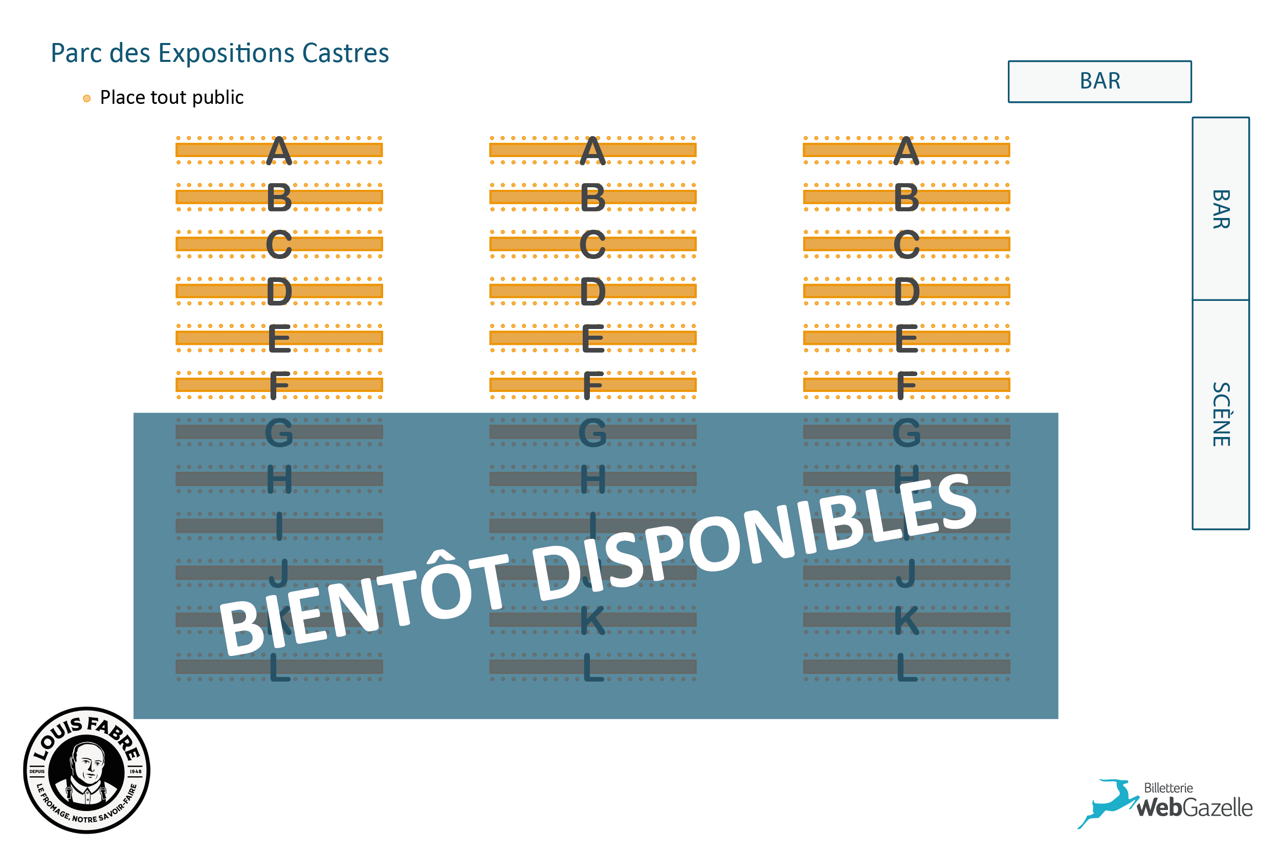 Plan de salle RACLETTE GÉANTE LAITERIE FABRE 2