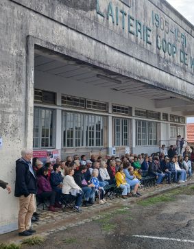 Visite de la laiterie de Massais