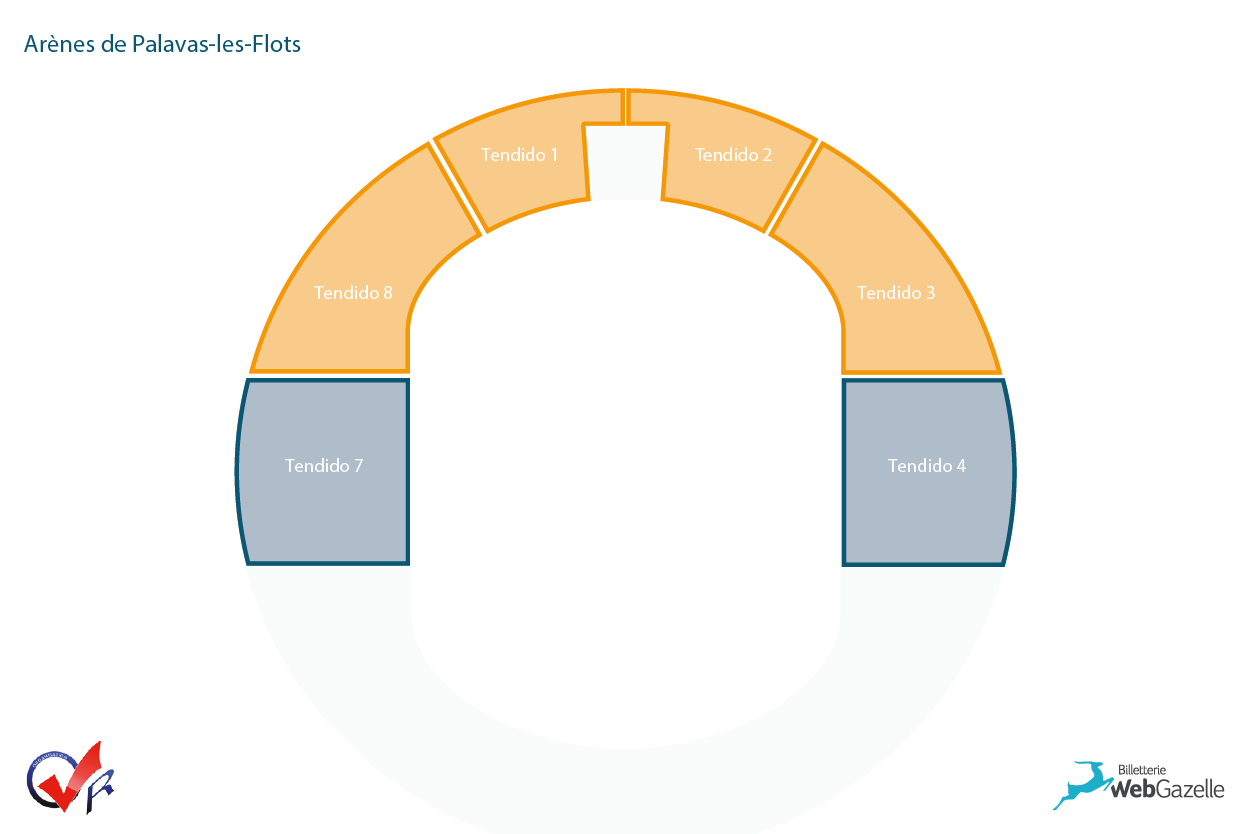 Plan de salle COURSE CAMARGUAISE - 08/05/2026
